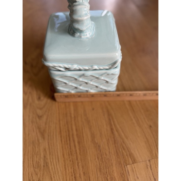 Apropos Home Collection Turquoise Shell Beach Ceramic Box - Picture 5 of 10